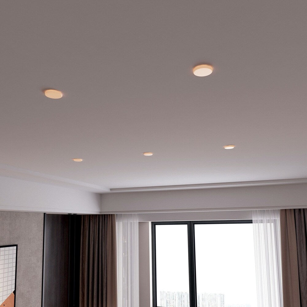 Éclairage encastré à LED intégré DuoBright sans cadre ultra-mince de 6 pouces avec température de couleur sélectionnable