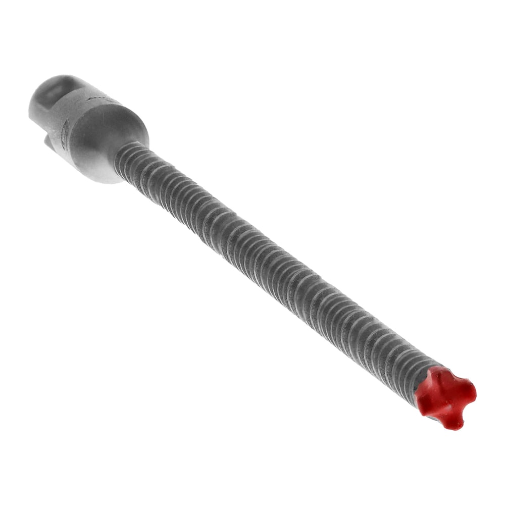 Rebar Demon 1/4 in. x 10 in. x 12 in. SDS-Plus 4-Cutter Full Carbide Head Hammer Drill Bit for Concrete/Rebar Drilling