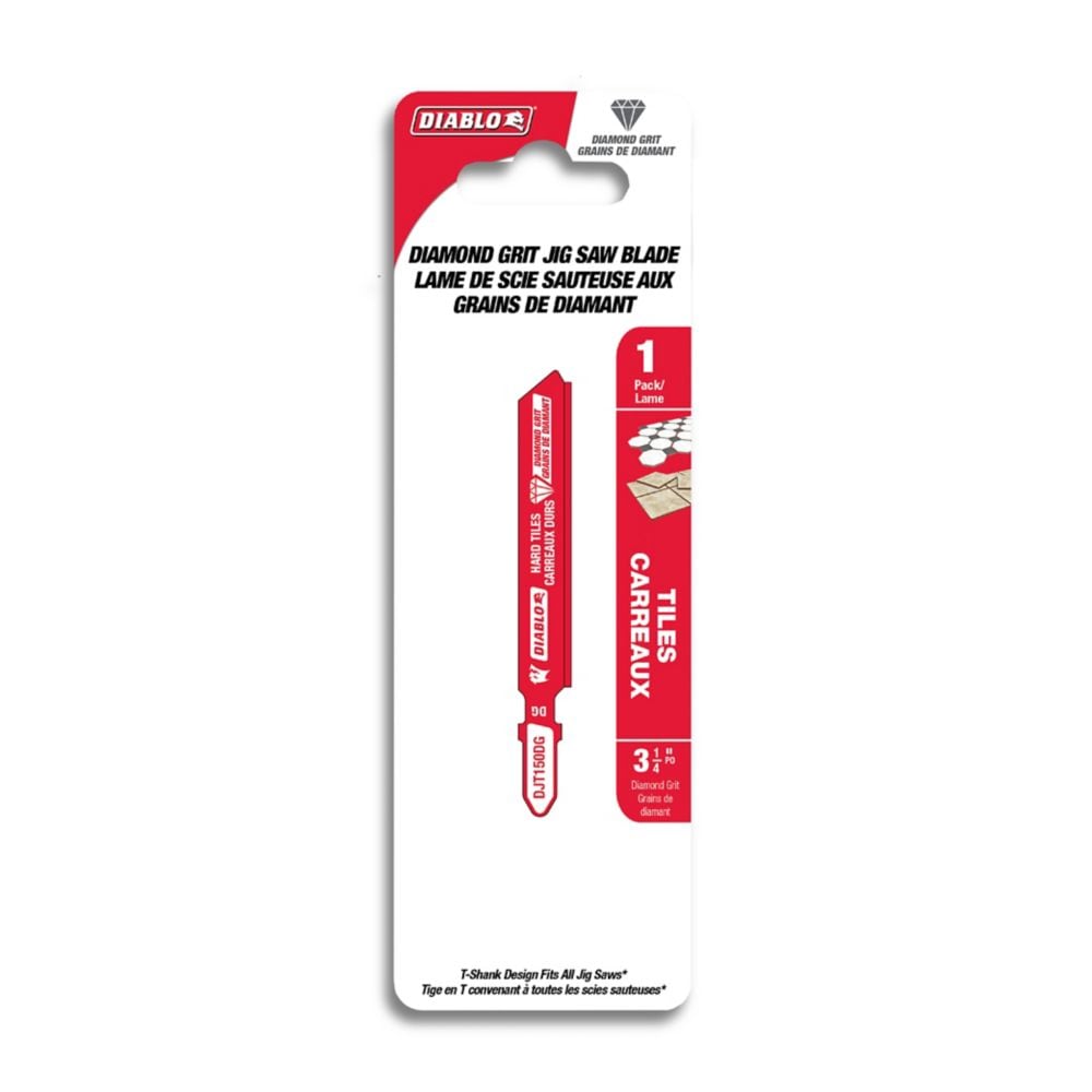 3 1/4-Inch Diamond Grit T Shank Jigsaw Blade for Hard Tile Cutting