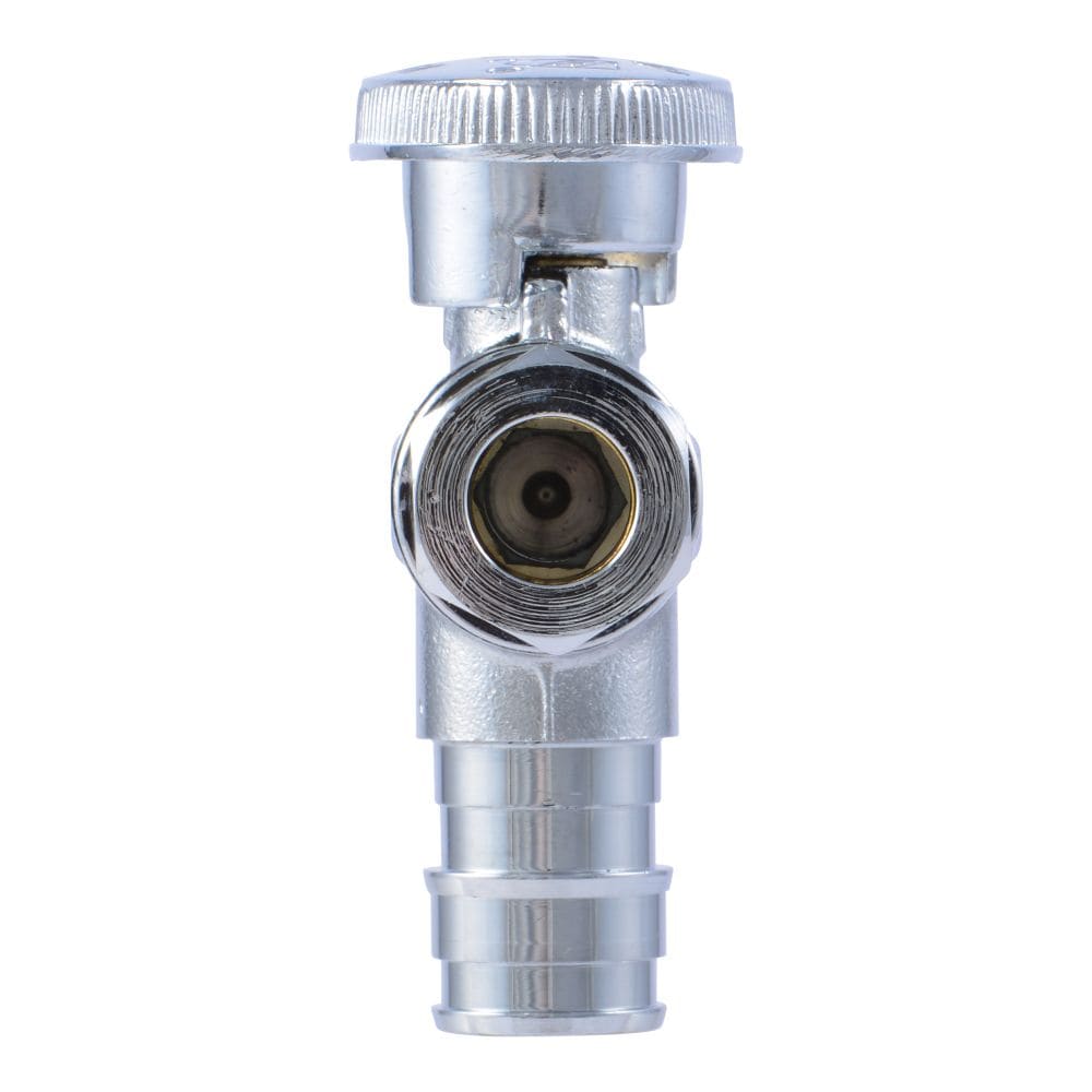 Vanne d'arrêt à angle de compression à expansion PEX-A de 1/2 po x 3/8 po de diamètre extérieur