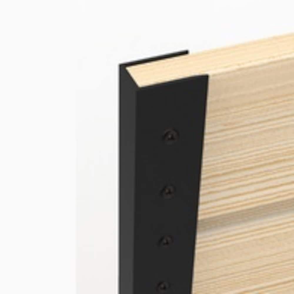 72" Aluminum Gate Frame Kit for Horizontal Boards Black