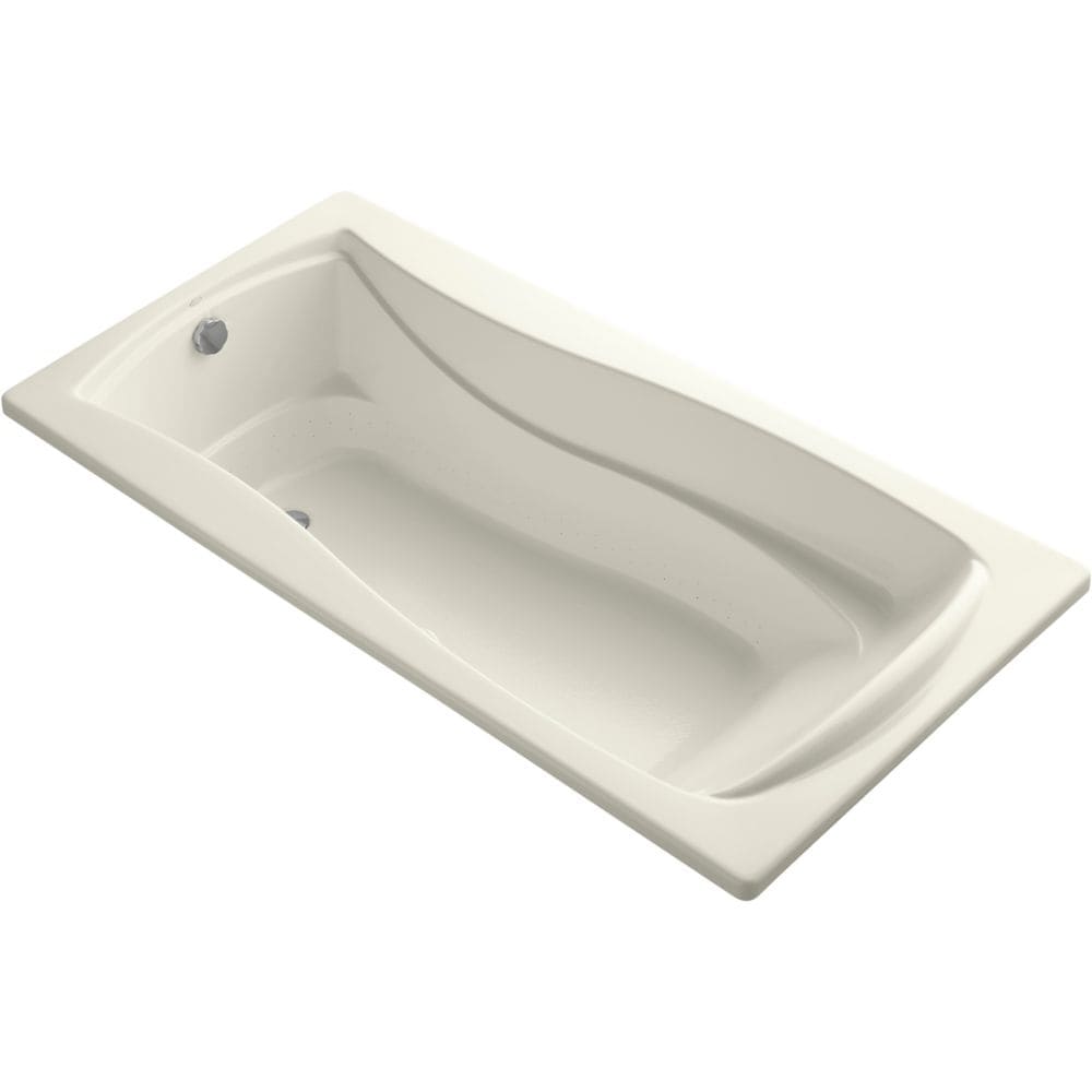 Baignoire à air chauffante à bulles Mariposa de 72 po x 36 po avec surface chauffante Bask en biscuit