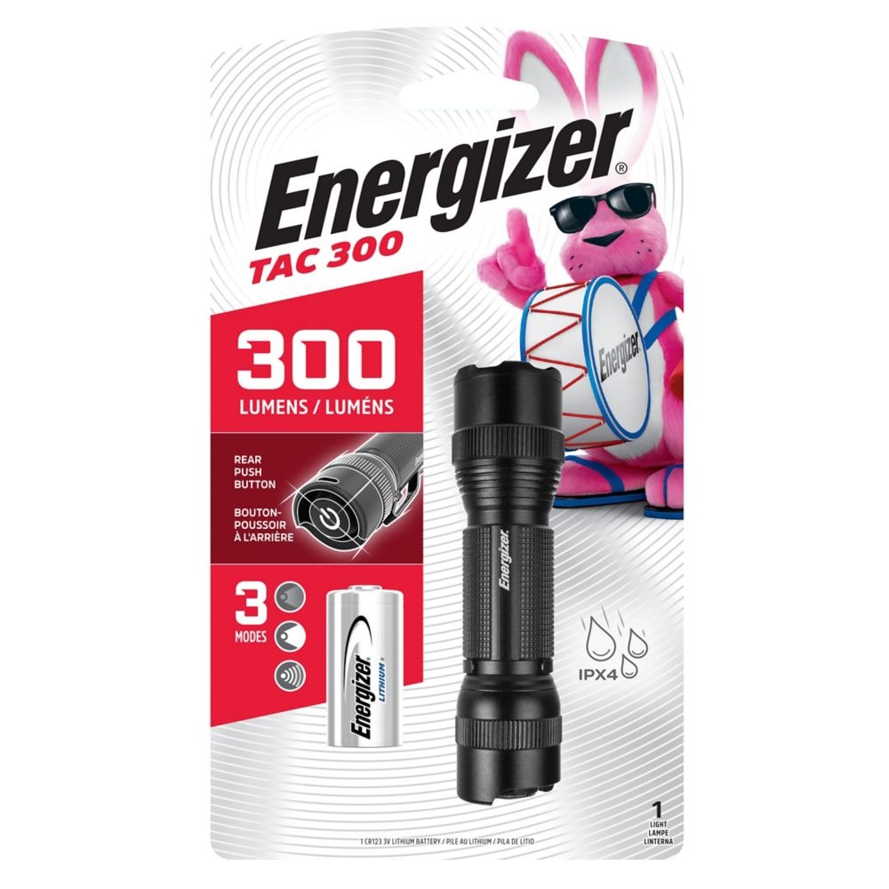 Lampe de poche tactique en métal à 300 LED