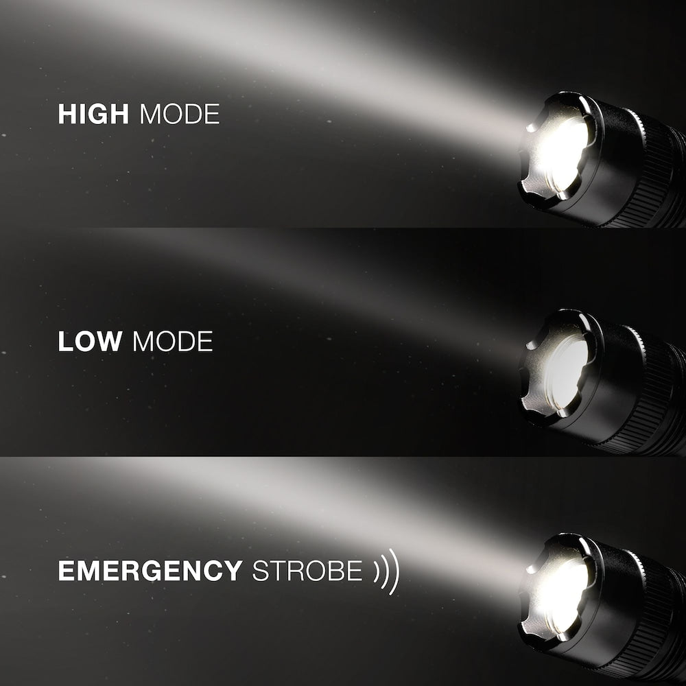 Lampe de poche tactique en métal à 300 LED
