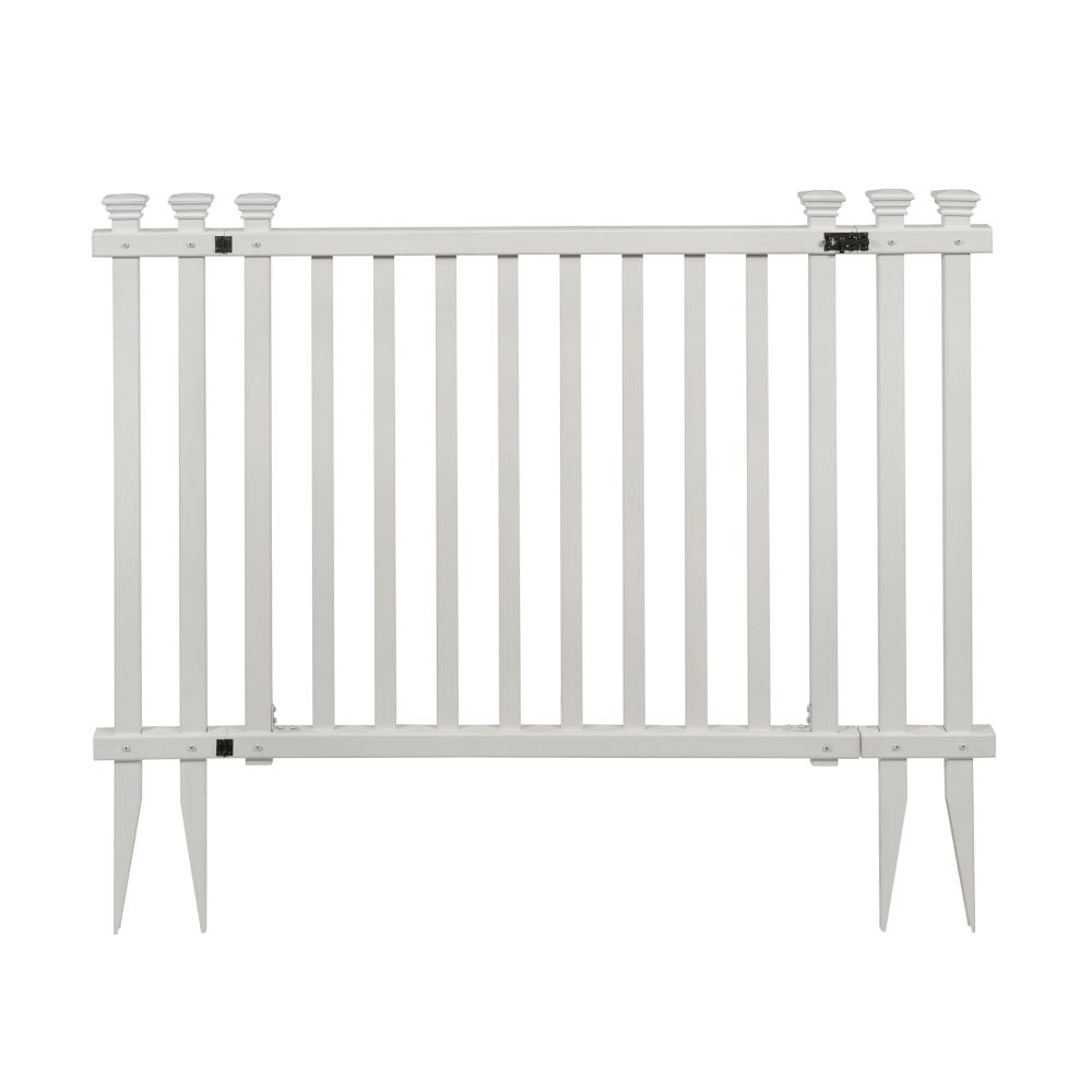 4.3 ft. W x 3 ft. H White Vinyl Baskenridge Fence Gate