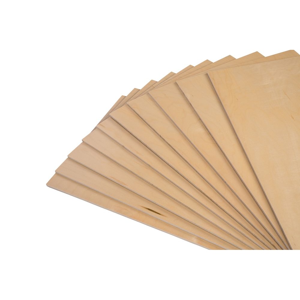1/4 in. X 1 ft. X 1 ft. 7 in. Prefinished Maple Plywood (10-pack)