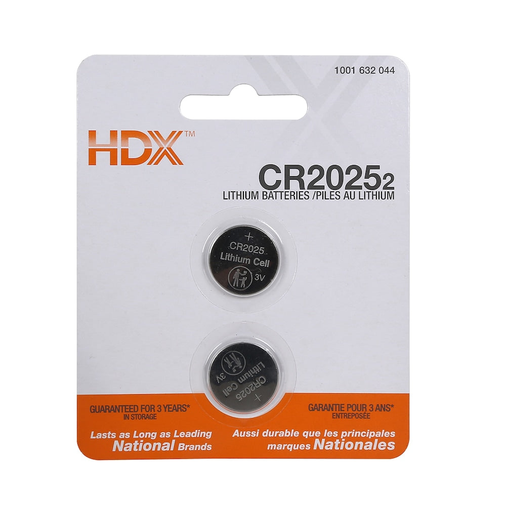 CR2025 Lithium Battery (2-Pack)