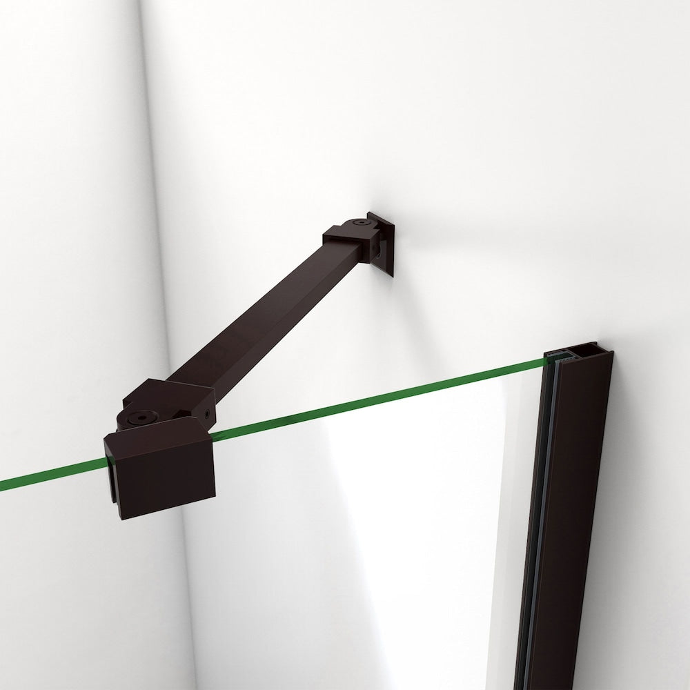 Aqua 48 inch W x 58 inch H Hinged Tub Door in Oil Rubbed Bronze