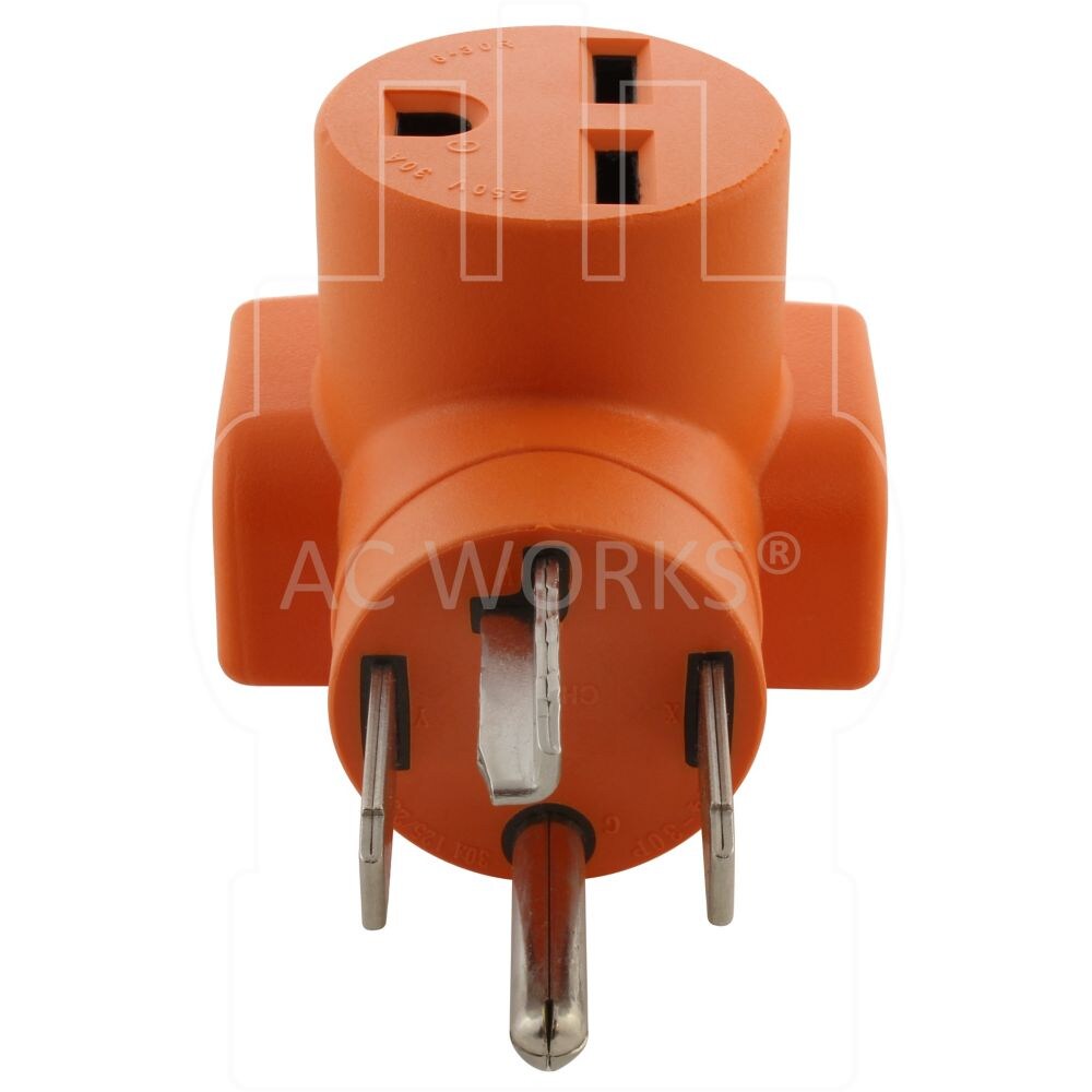 Adaptateur de prise 14-30P à 4 broches pour sèche-linge vers prise femelle 6-30R 30 A 250 V CVC