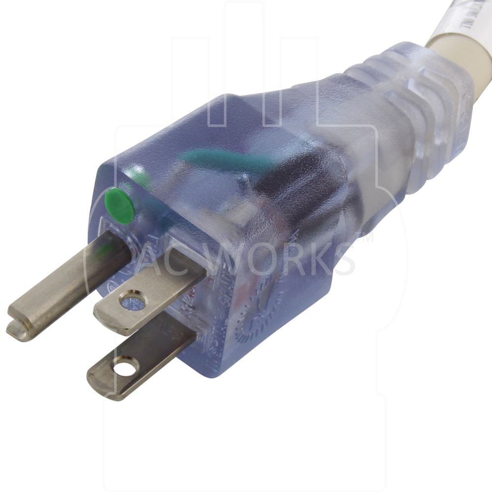 Cordon multiprise de qualité médicale, 5 pieds, 15 ampères, 12/3, avec indicateur d'alimentation