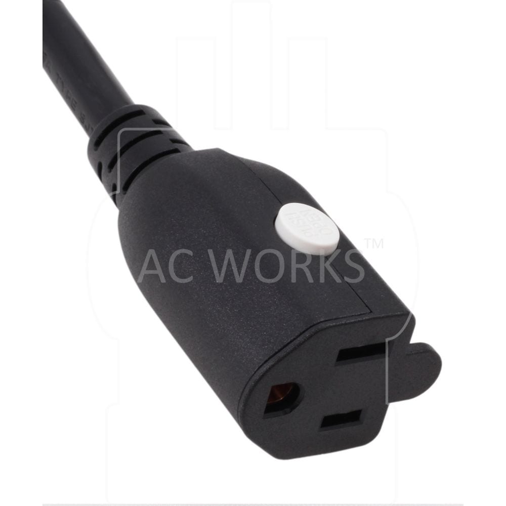 Household 15A Extension Cord with Locking Female Connector