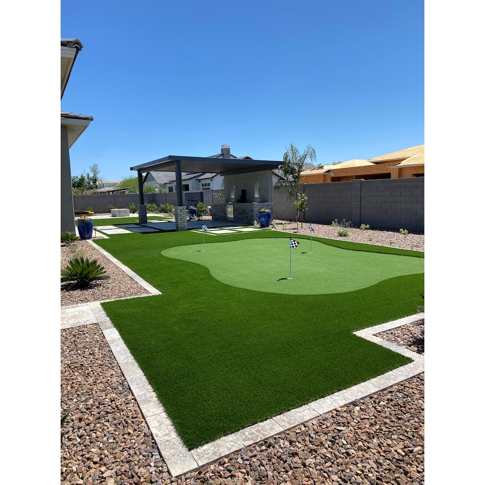 Putting Green 2 pieds x 15 pieds de gazon artificiel pour aménagement paysager extérieur