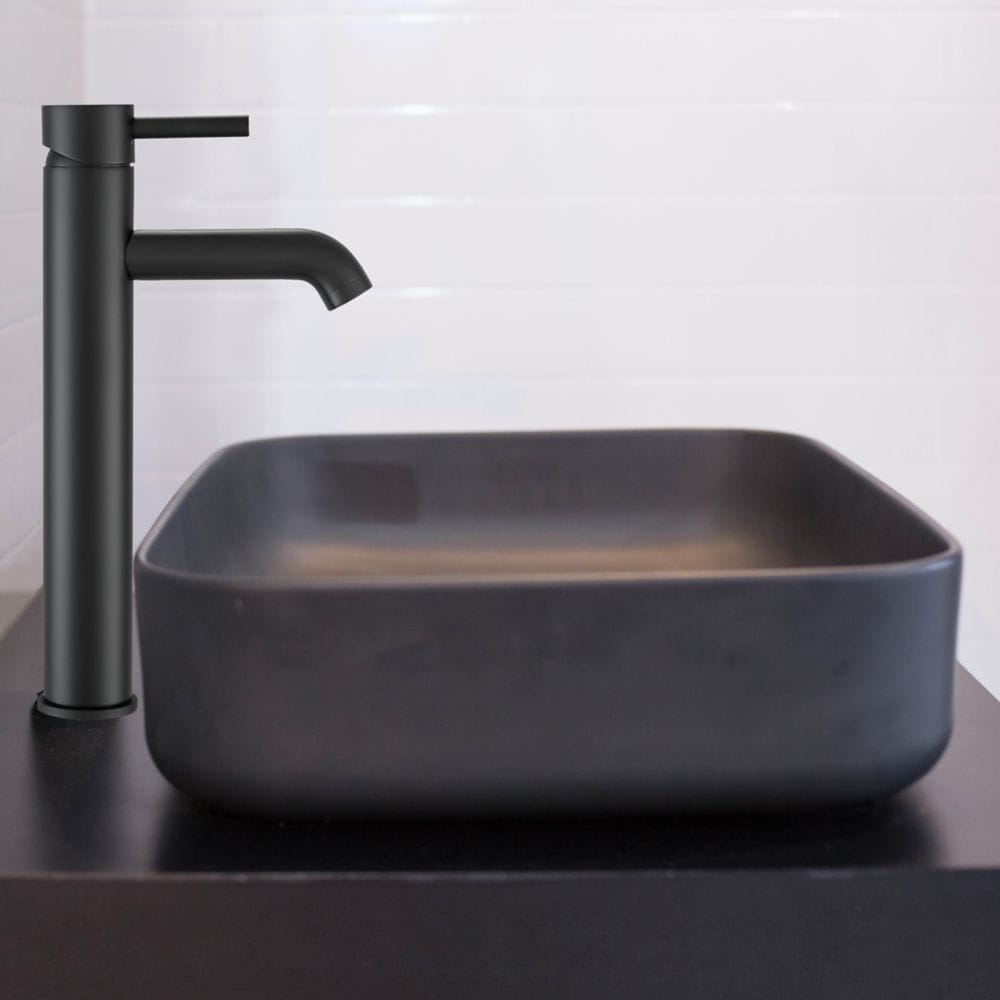 Robinet de salle de bain Argenta Vessel en noir mat