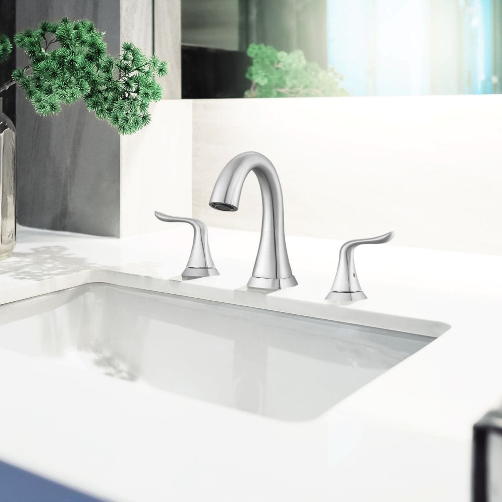 Scarlett Widespread Bathroom Faucet in Brushed Nickel