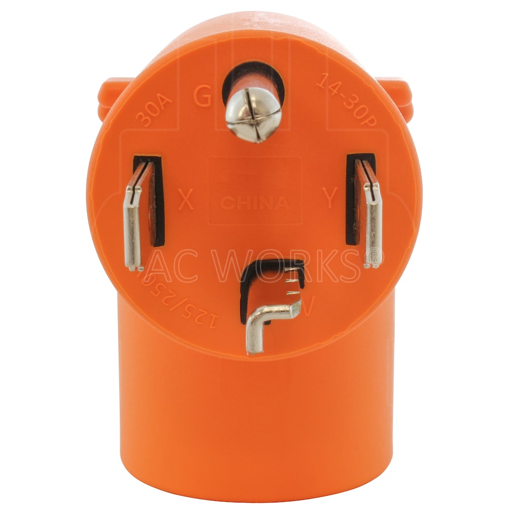 Adaptateur de prise de sécheuse à 4 broches vers prise verrouillable à 4 broches 30 A 125/250 L14-30R