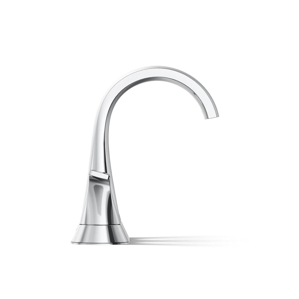 Robinet de salle de bain à 2 poignées Cursiva de 4 pouces en chrome poli