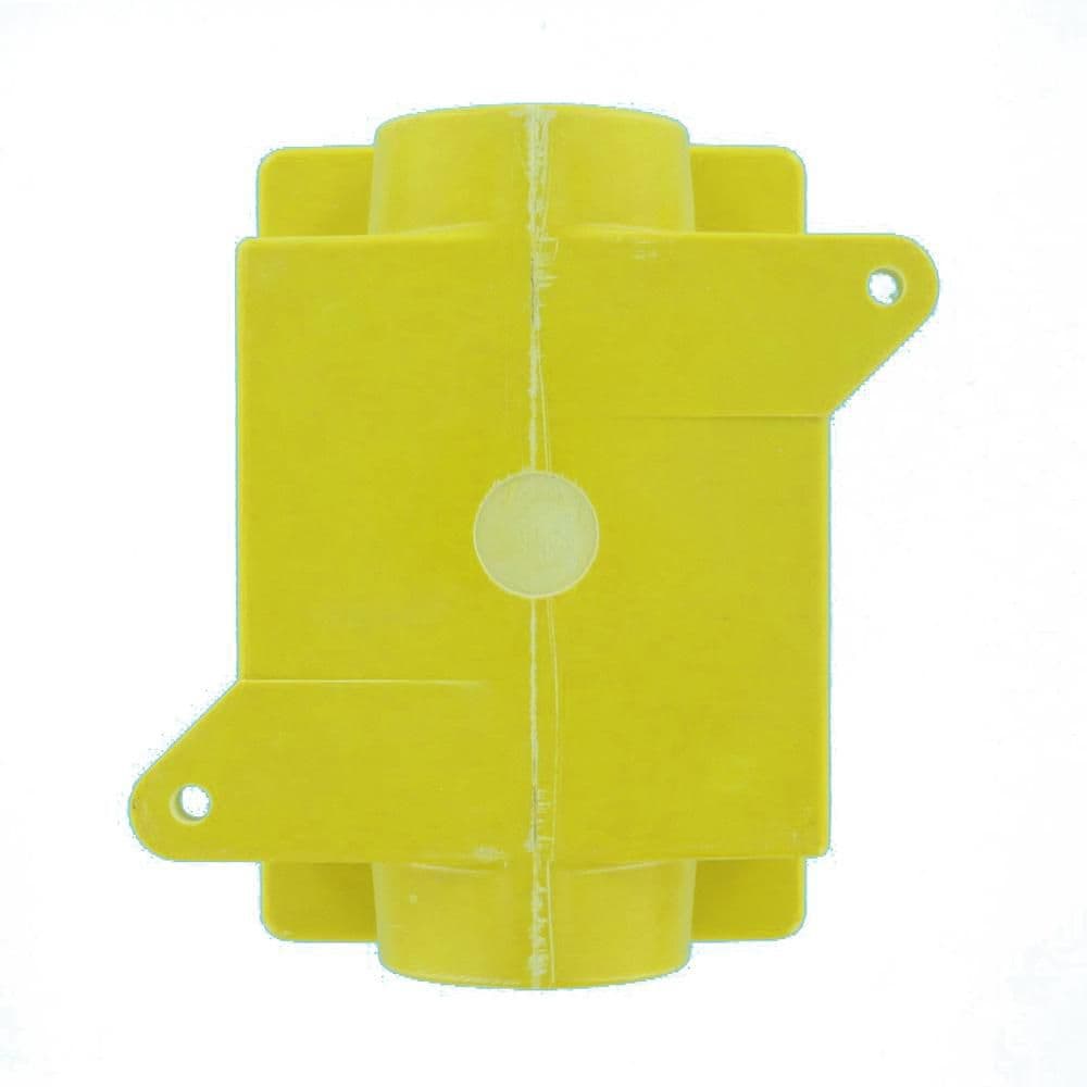 Single-Gang FD Box WetGuard 1/2" threaded conduit openings in Yellow