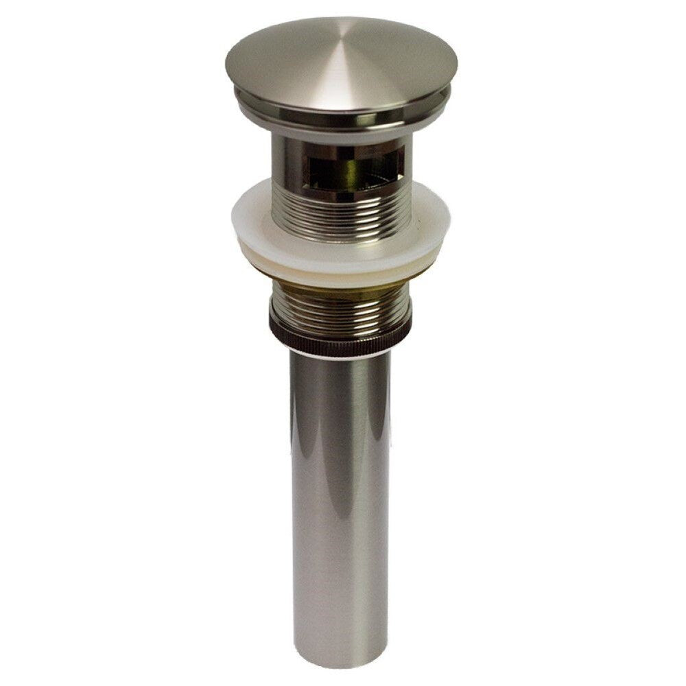 Deck Mount CUPC Approved Lead Free Brass Faucet Set In Brushed Nickel Color - Overflow Drain Incl. AI-29483