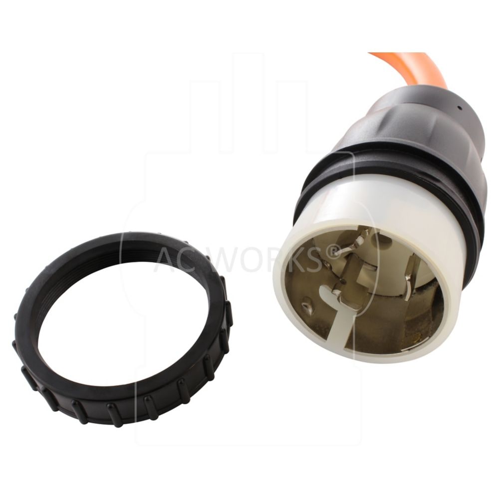 1.5FT 50A 125/250V SS2-50P/CS6365 Plug to L14-30 4-Prong Locking Adapter