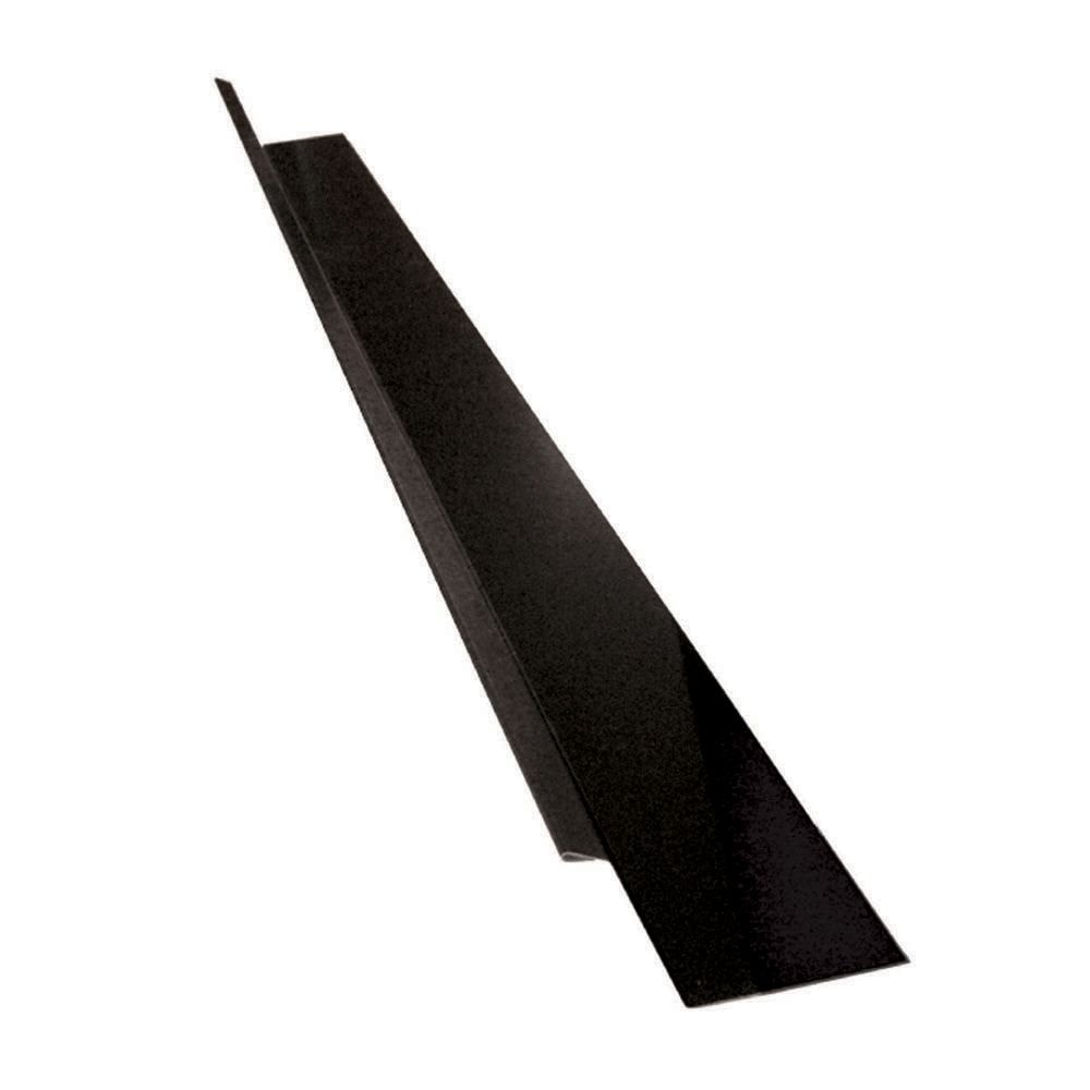 2-inch x 1 3/4-inch x 3/8-inch 29-Gauge Steel Drip Edge Flashing in Black