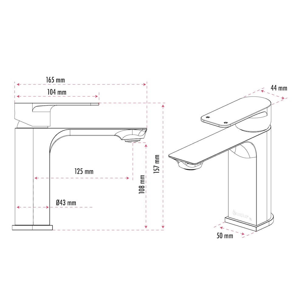 Single Handle Lavatory Faucet in Chrome Finish