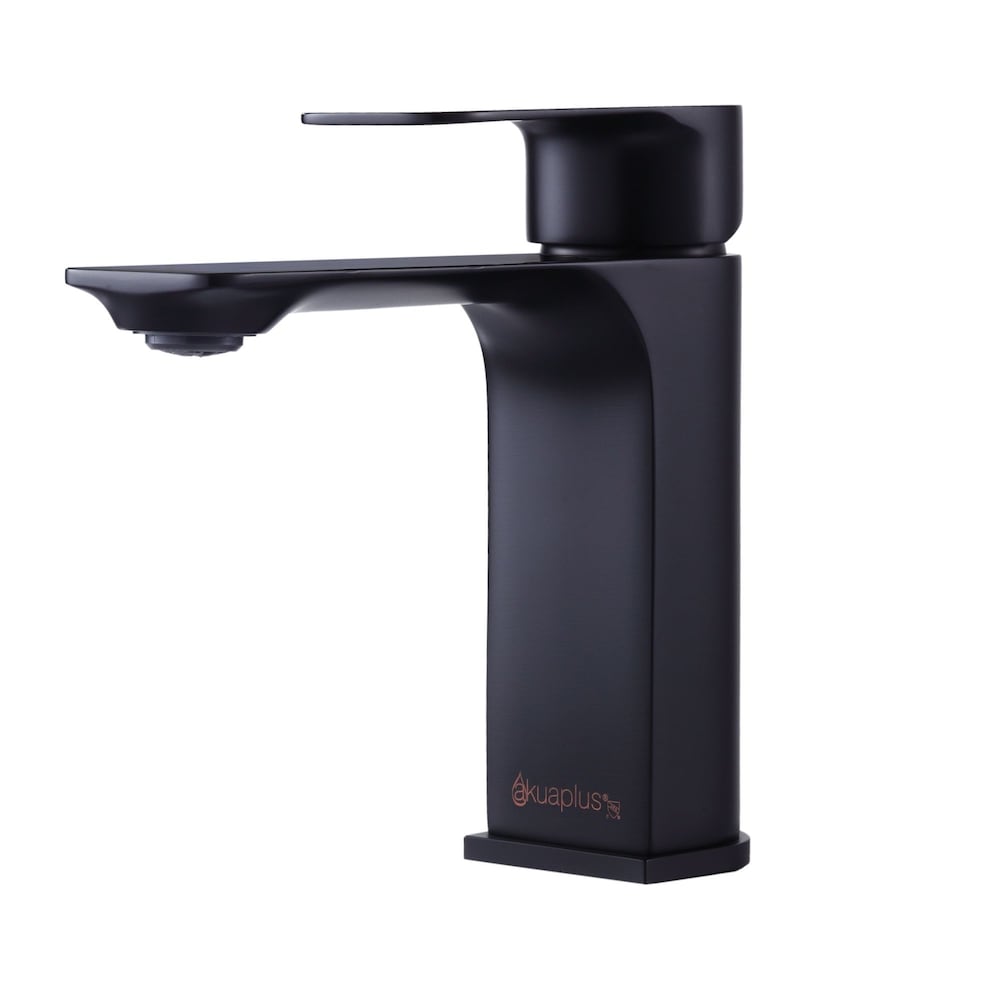 Single Handle Lavatory Faucet in Black Matte Finish