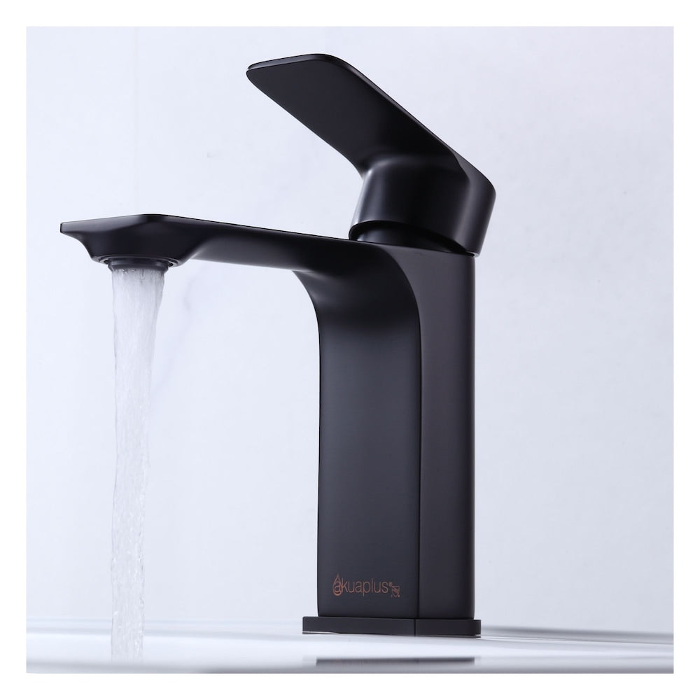 Single Handle Lavatory Faucet in Black Matte Finish