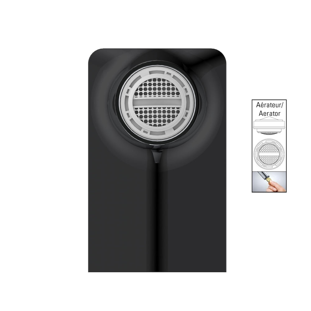 Single Handle Lavatory Faucet in Black Matte Finish