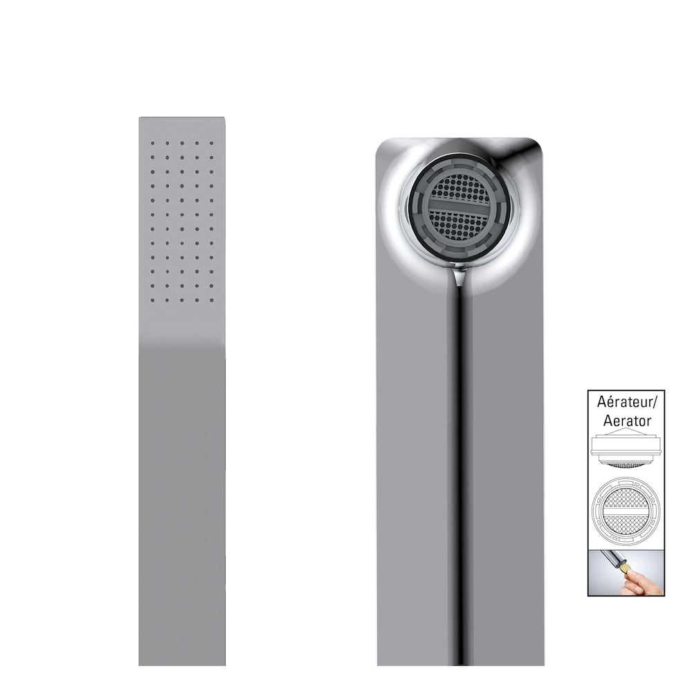 Freestanding Bathtub Faucet with Hand Shower in Chrome