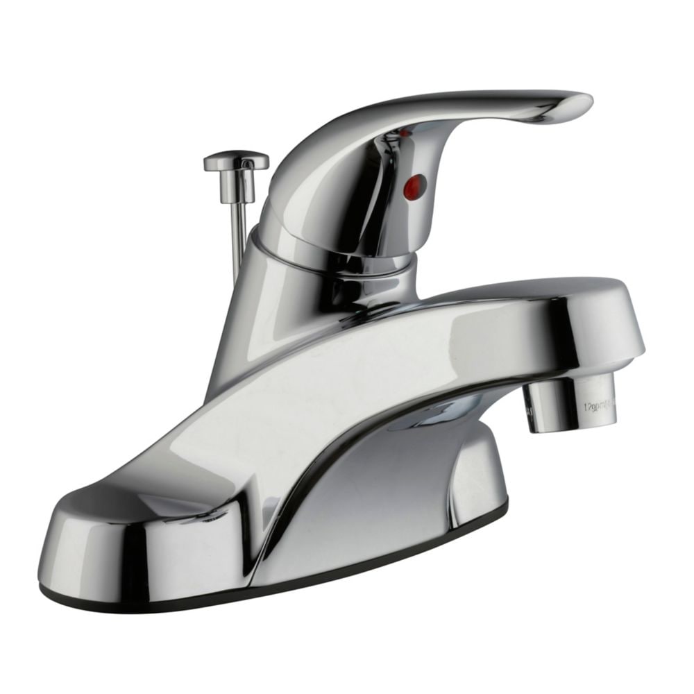 Aragon 4 inch Centerset Single Handle Bathroom Faucet in Chrome