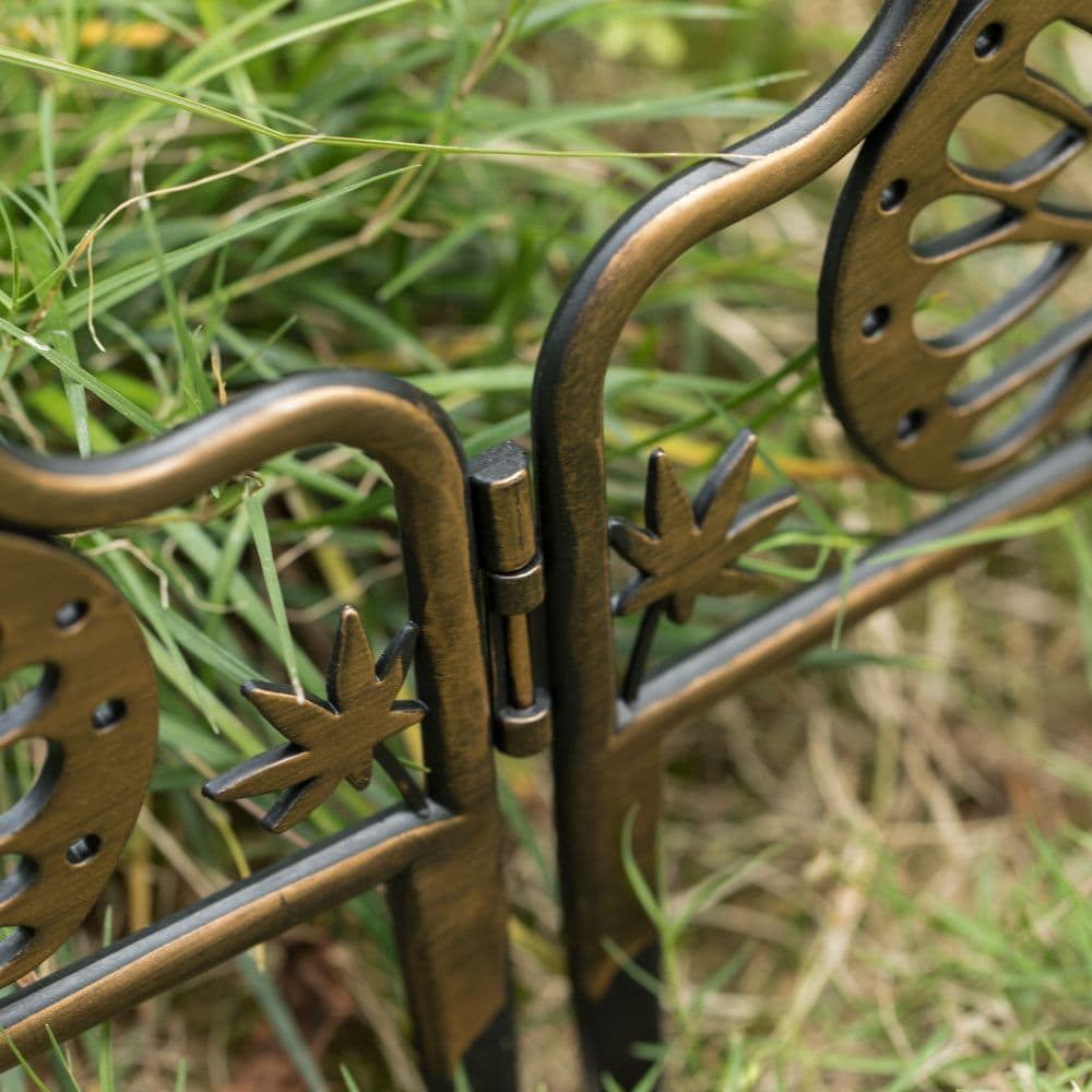Pack of 6 Decorative Butterfly Design Plastic Fence Garden Edging Landscape Border Path Panels