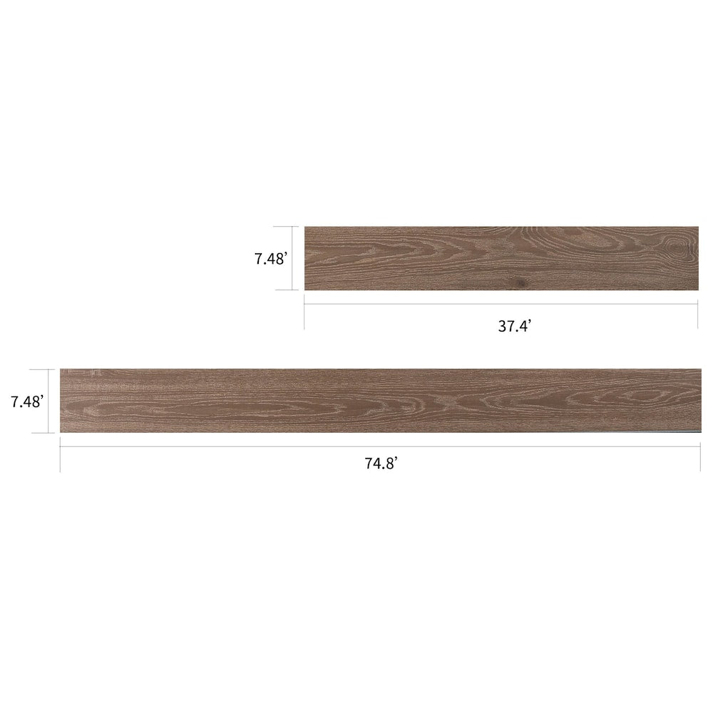 XXL Latte 3/8-inch T x 7.5-inch W x Varying L Engineered Hardwood Flooring (19.43 sq. ft. /case)