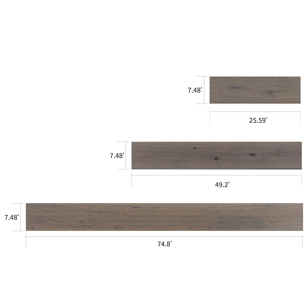 XXL Glazed 3/8-inch T x 7.5-inch W x Varying L Engineered Hardwood Flooring (19.43 sq. ft. /case