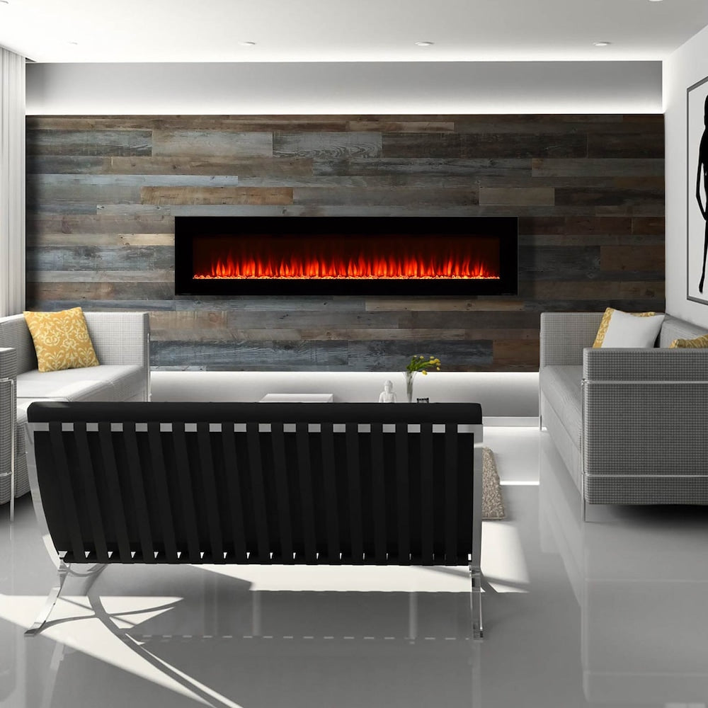 72-inch Smart Premium Recessed or Surface Mount Fireplace
