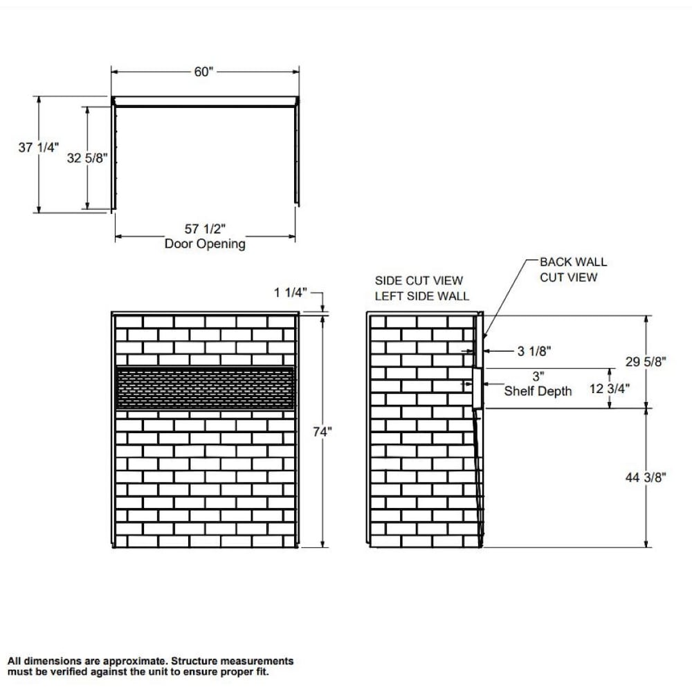 NexTile 60 in. L x 30 in. W x 81.25 in. H Tub Shower Kit with White Subway Tile Tub Surround, Built-In Niche, Left Drain AcrylX Bathtub & Above-The-Floor-Rough