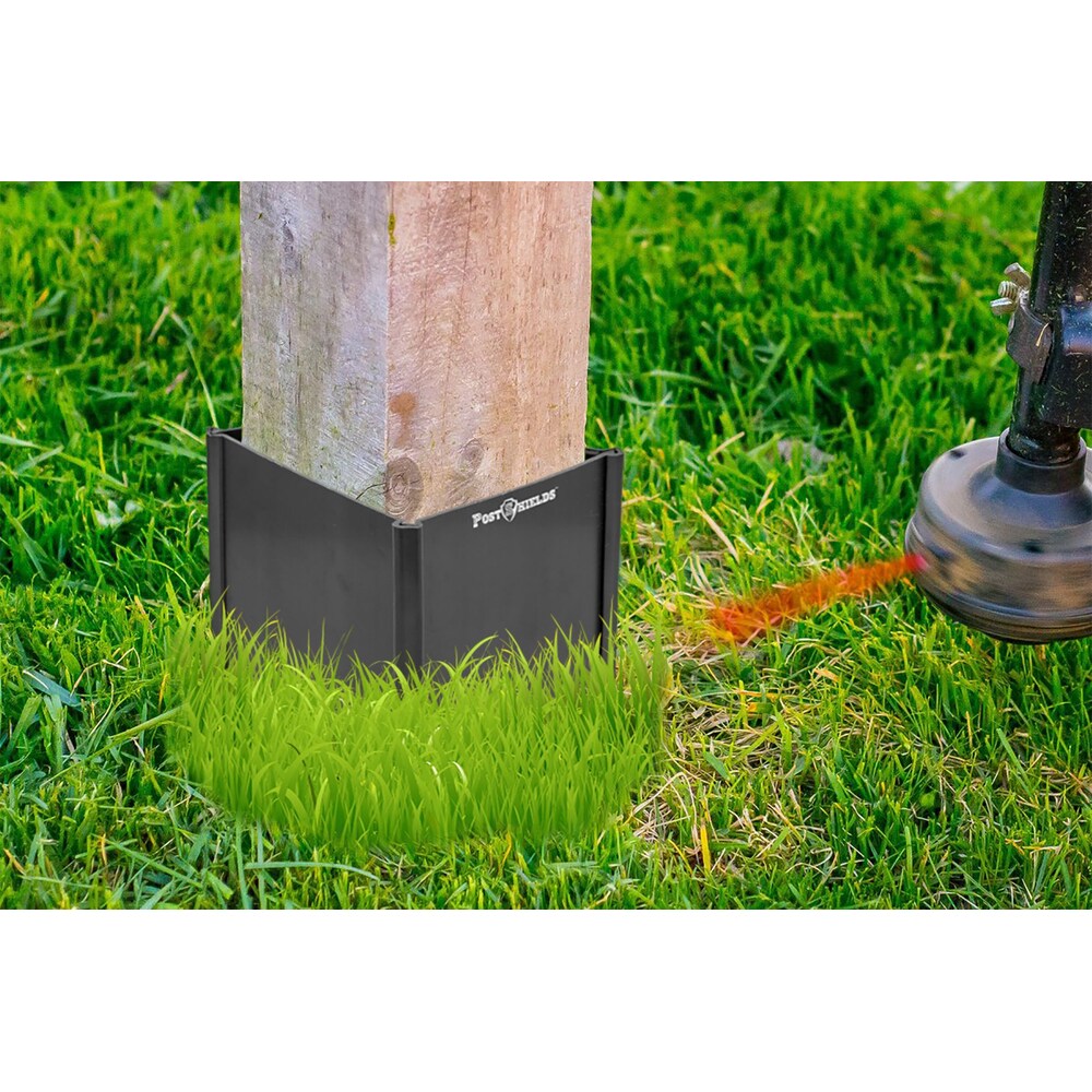 4 in (102 mm) Post Shield for 3 1/2 in (88.9 mm) x 3 1/2 in (88.9 mm) Post, Black