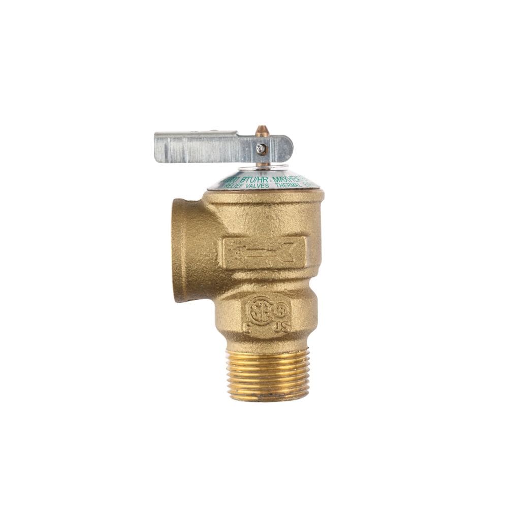 3/4 inch Universal Brass Tankless Water Heater Isolation Valve Service Kit with Pressure Relief Valve
