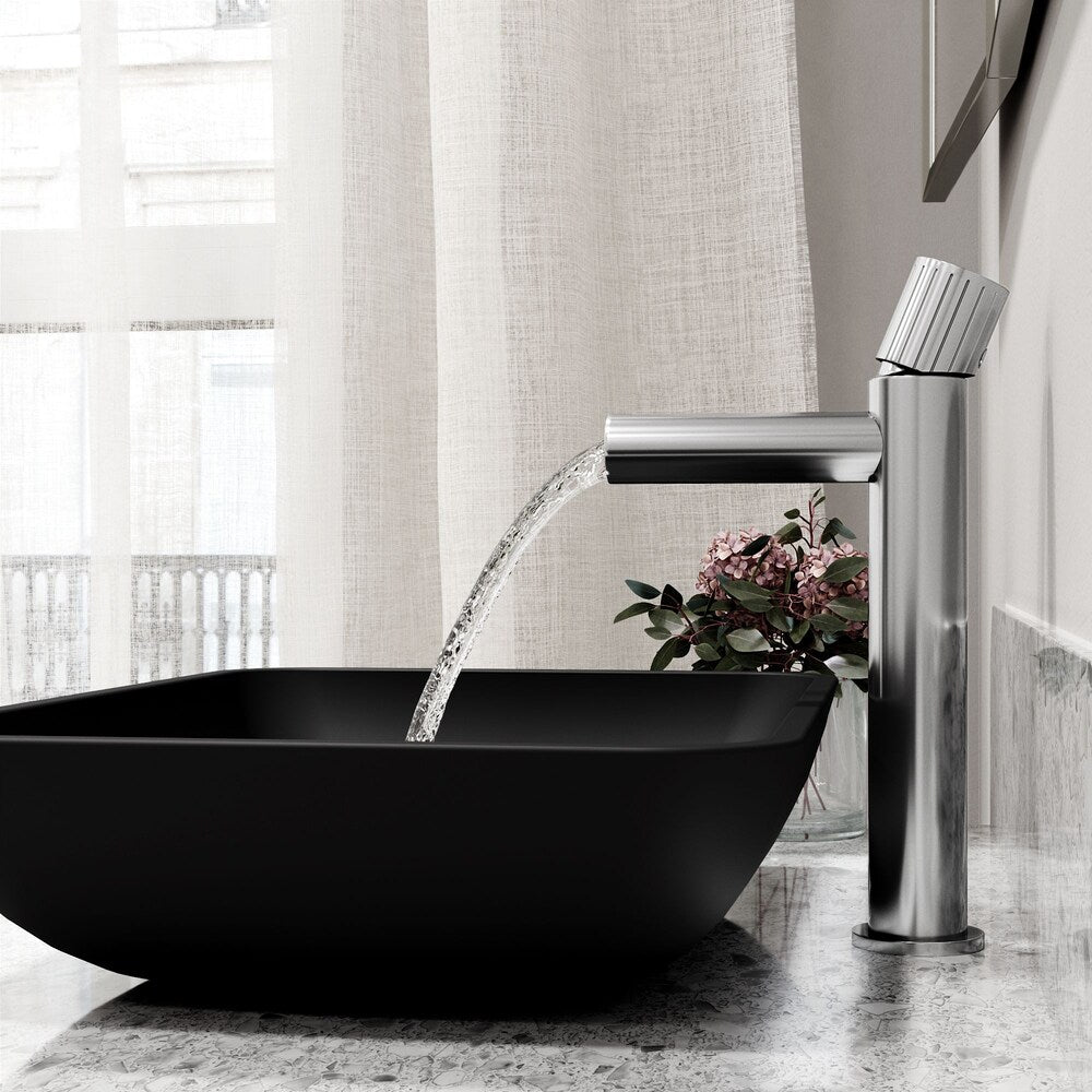 Robinet de salle de bain à poignée unique et trou unique Ashford en chrome