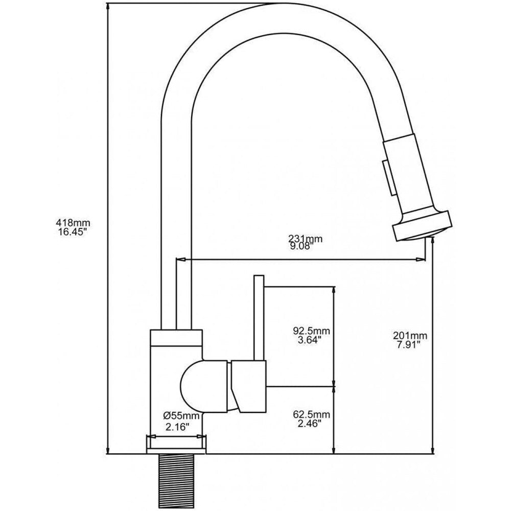 1 Hole CUPC Approved Stainless Steel Faucet In Gold Color AI-34301