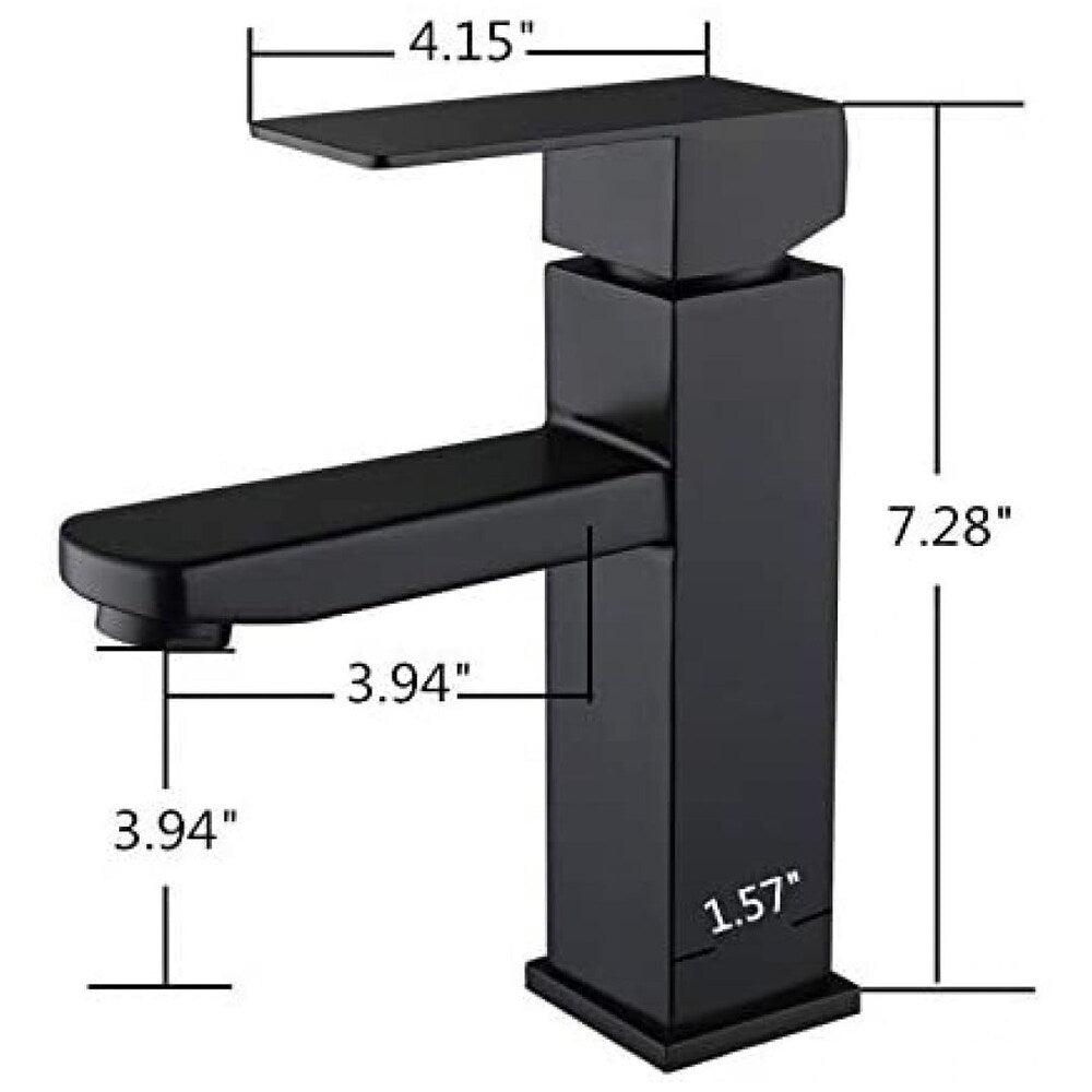 1 Hole Lead Free Brass Faucet In Black Color AI-34361