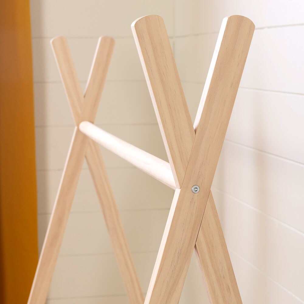 Portant à vêtements scandinave pour enfants Sweedi 25 po x 40 po x 50 po en bois naturel