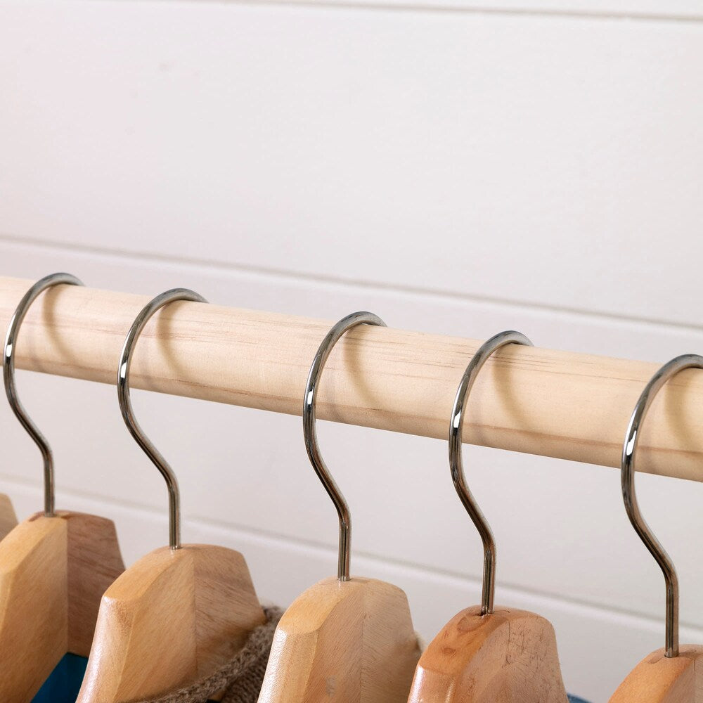 Portant à vêtements scandinave pour enfants Sweedi 25 po x 40 po x 50 po en bois naturel