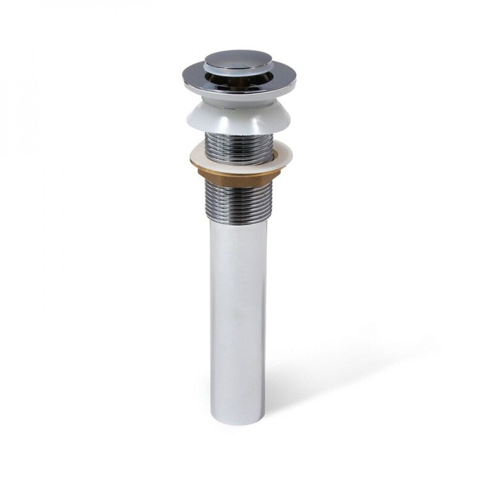 2.6-in. W Stainless Steel Bathroom Sink Drain In Chrome AI-33593