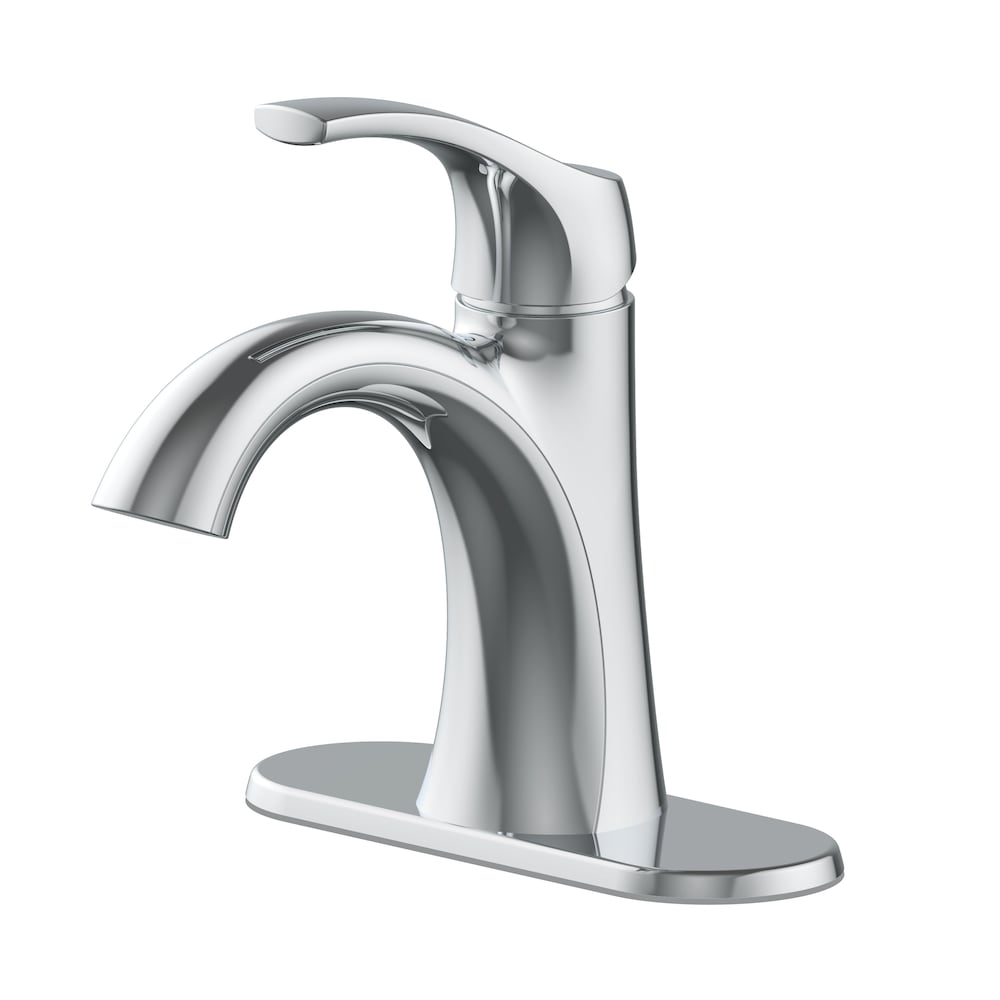 Arnette Single Hole Single-Handle High-Arc Bathroom Faucet in Chrome