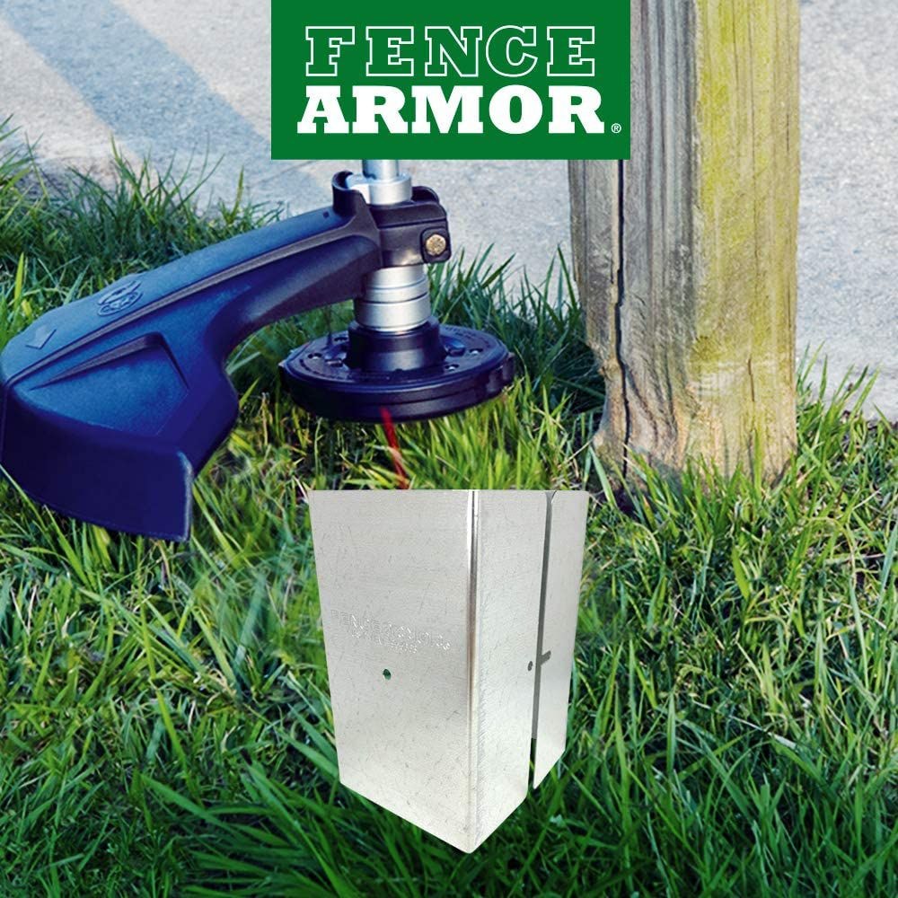 6 inch x 6 inch x 1/2 ft. H Galvanized Steel Pro-Series Mailbox and Fence Post Guard