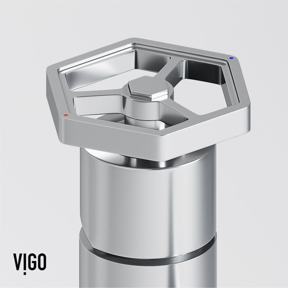 Robinet de salle de bain à poignée unique et trou unique Ruxton en chrome