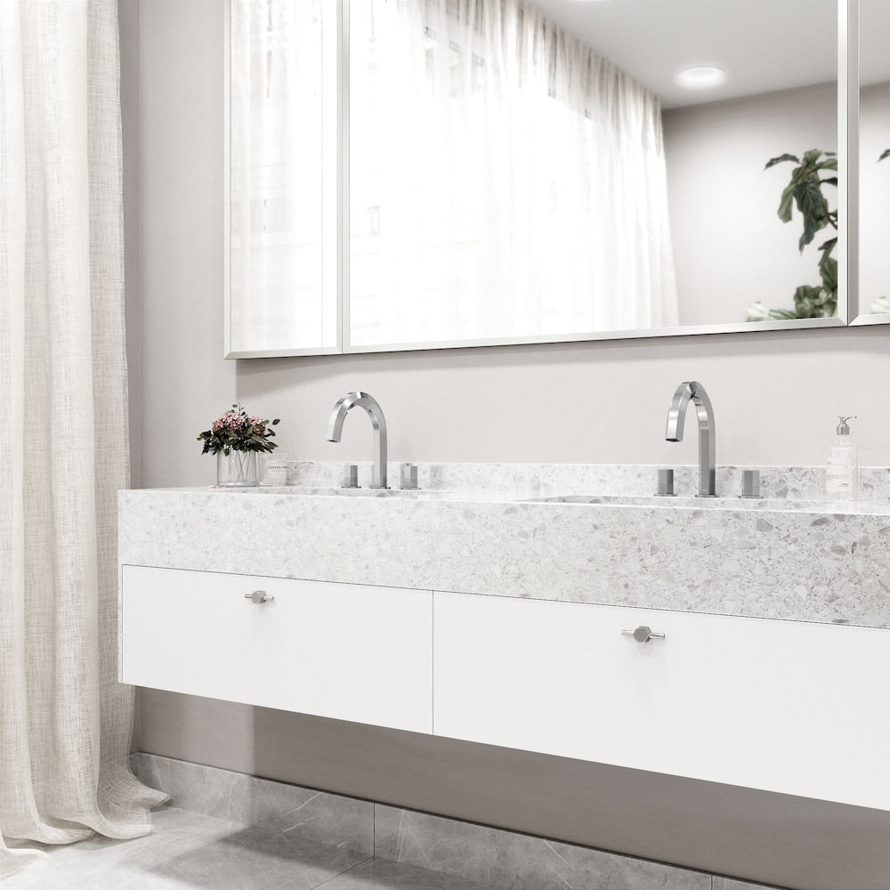 Hart 9" W Widespread 2-Handle Bathroom Faucet in Chrome