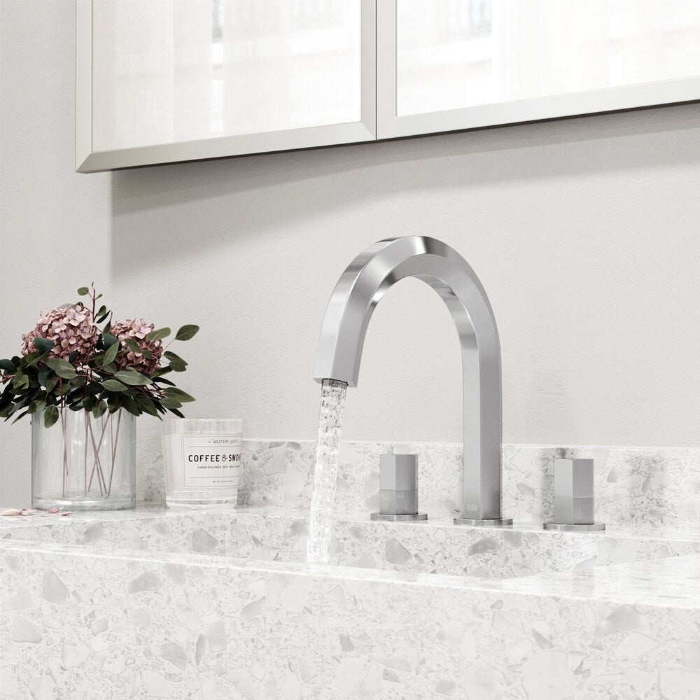 Hart 9" W Widespread 2-Handle Bathroom Faucet in Chrome
