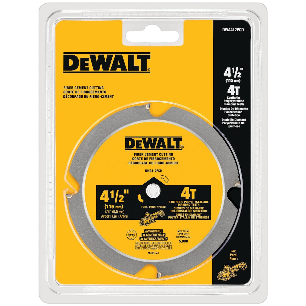 4-1/2-inch 4-Tooth Fiber Cement Cutting Circular Saw Blade