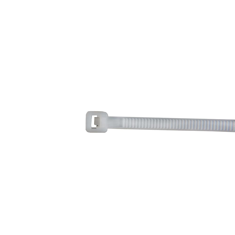 Collier de serrage robuste Dexson 10 cm x 2,5 mm, blanc (lot de 100)